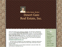 Tablet Screenshot of desertgaterealestate.com